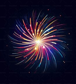 Abstrakte Feuerwerke